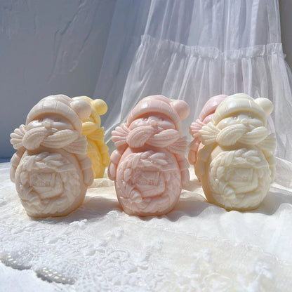 Cuddle Snowman Candle Mould