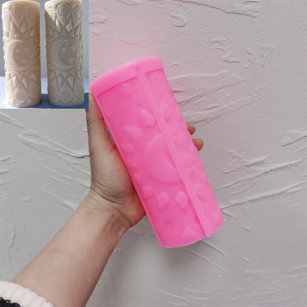 Moon Mandala Silicone Candle Mould