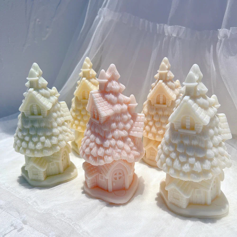 Christmas Grand Spruce Lodge Silicone Candle Mould