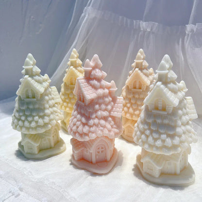 Christmas Grand Spruce Lodge Silicone Candle Mould