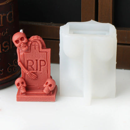 Halloween Spooky House Candle Silicone Moulds