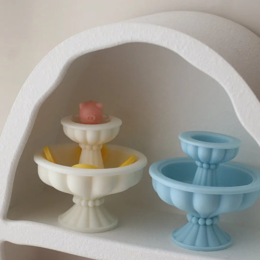 Double Greek Trevi Fountain Candle Mould
