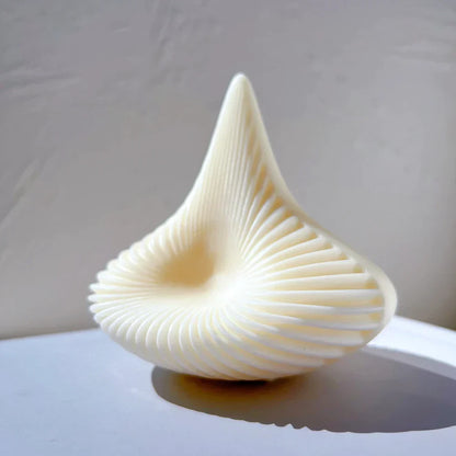 Geometric Pyramid Ribbed Candle Silicone Mould