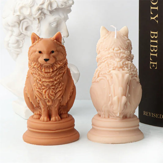 Adorable Ragdoll Cat Candle Mould