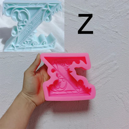 Floral Alphabet Candle Moulds