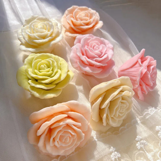 Rose Flower Candle Silicone Mould