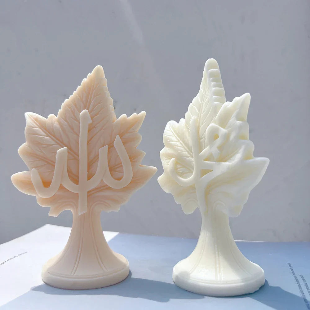 Leaf Allah Muhammad Candle Silicone Mould