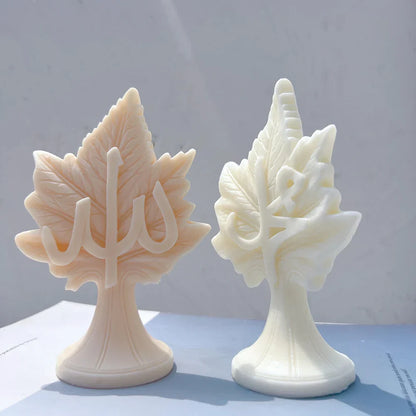 Leaf Allah Muhammad Candle Silicone Mould