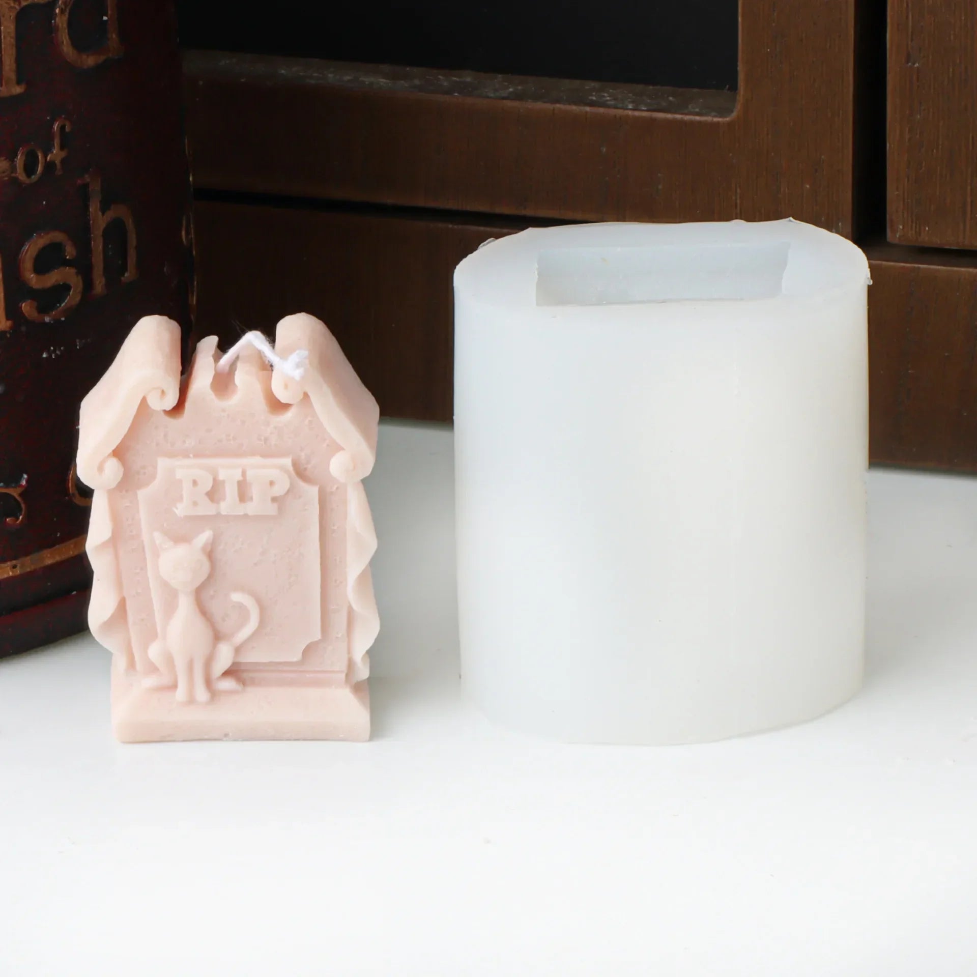 Halloween Spooky House Candle Silicone Moulds