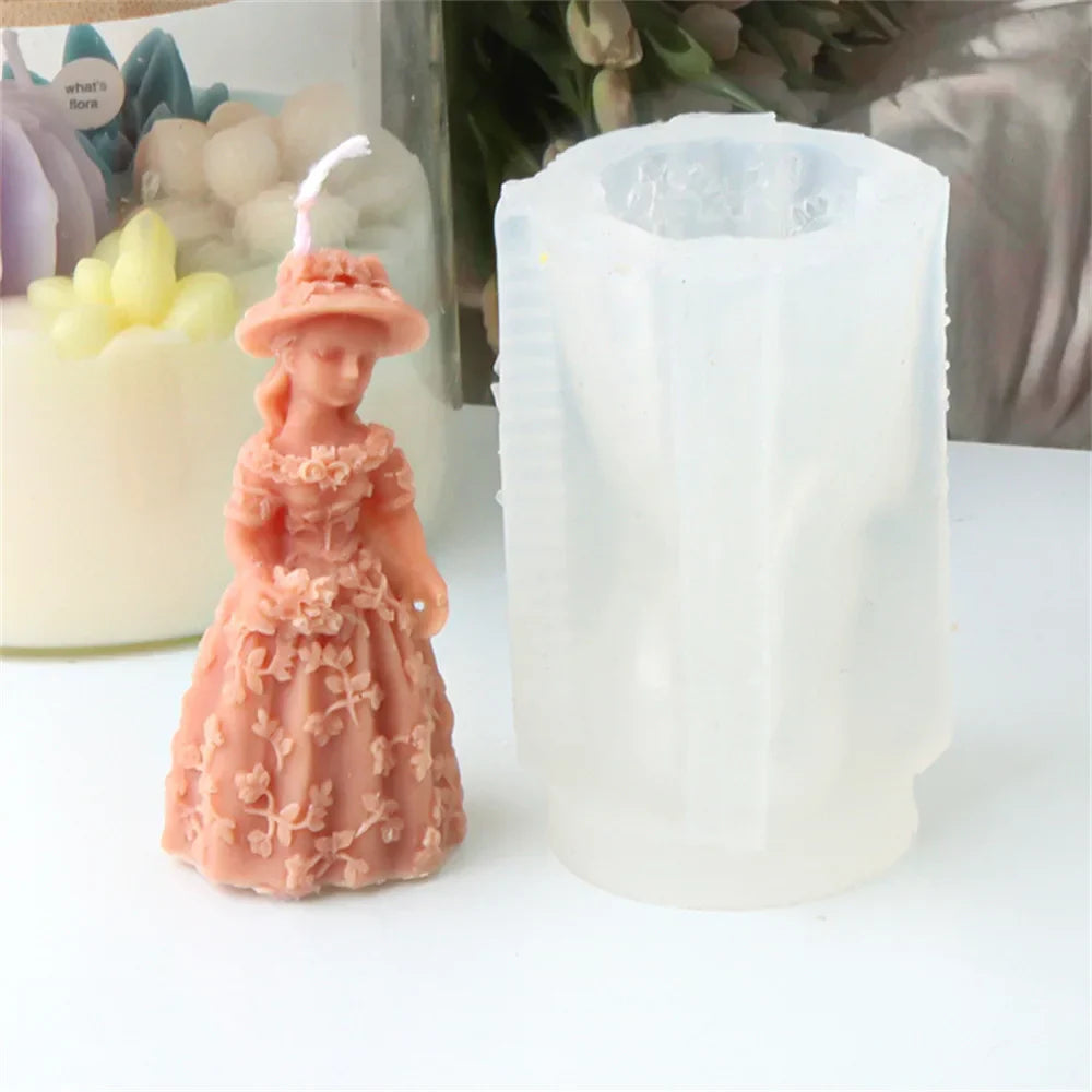 3D Angel Girls Candle Silicone Candle Mould