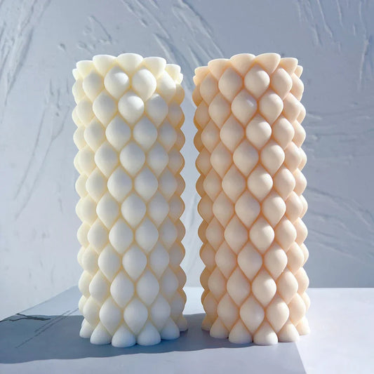 Raindrop Buuble Pillar Candle Mould
