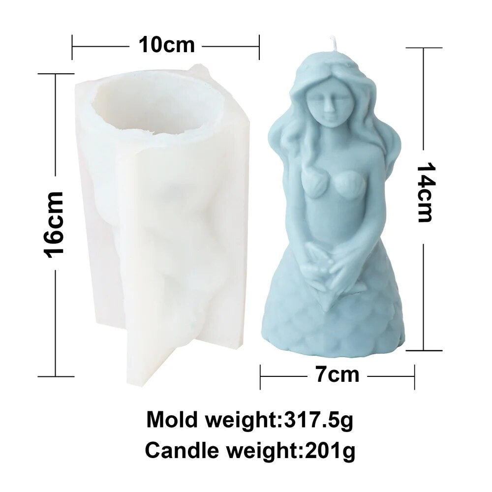 Mermaid Candle Mould