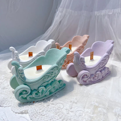 Christmas Sleigh Silicone Candle Vessel Mould