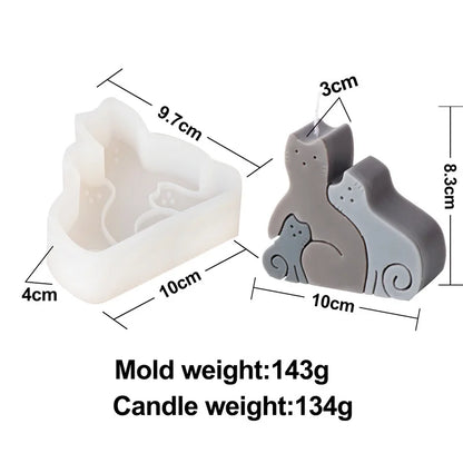 Mother's Day Cute Animals Series Candle Moulds