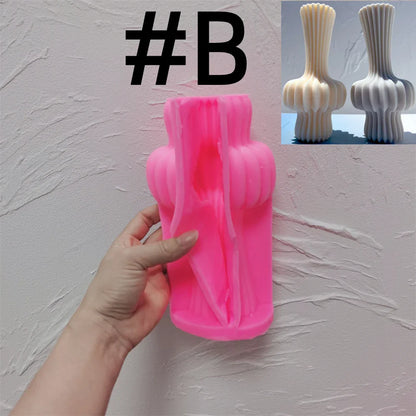 Roman Cylindrical Pillar Silicone Candle Mould