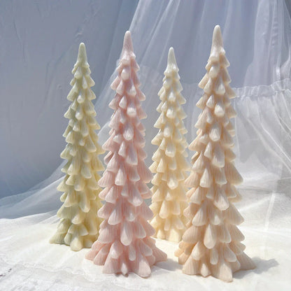 24.5CM Tall Christmas Tree Silicone Candle Mould