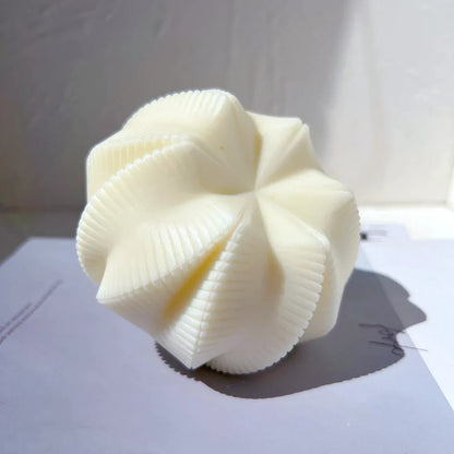 Geometric Wave Twirl Candle Silicone Mould
