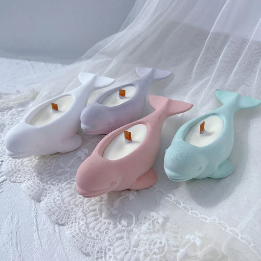 Beluga Whale Candle Vessel Silicone Mould
