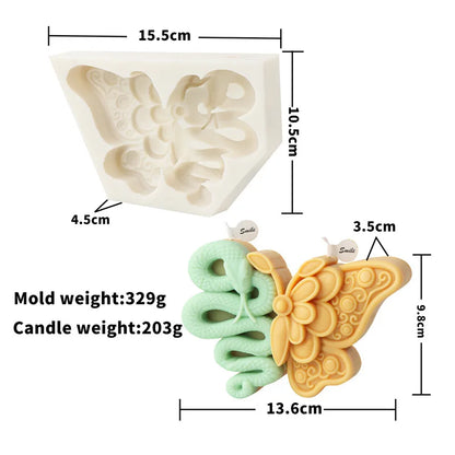 Unique Butterfly Candle Moulds Silicone