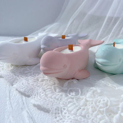 Beluga Whale Candle Vessel Silicone Mould