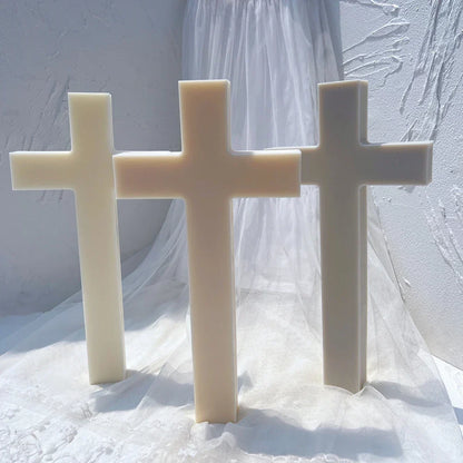 Big Size Cross Candle Silicone Mould