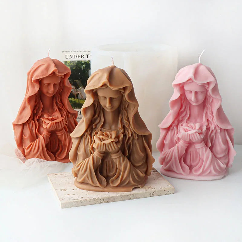 Madonna of the bouquet Candle Silicone Mould