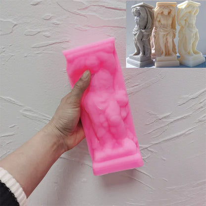 Atlant Statue Silicone Candle Mould