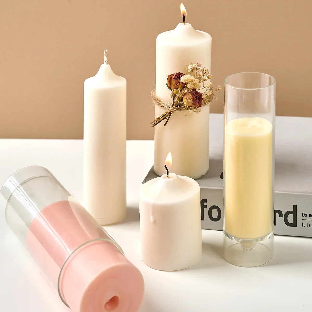 Cylindrical Taper Candle Plastic Mould