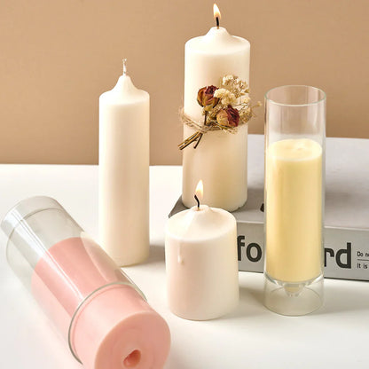 Cylindrical Taper Candle Plastic Mould