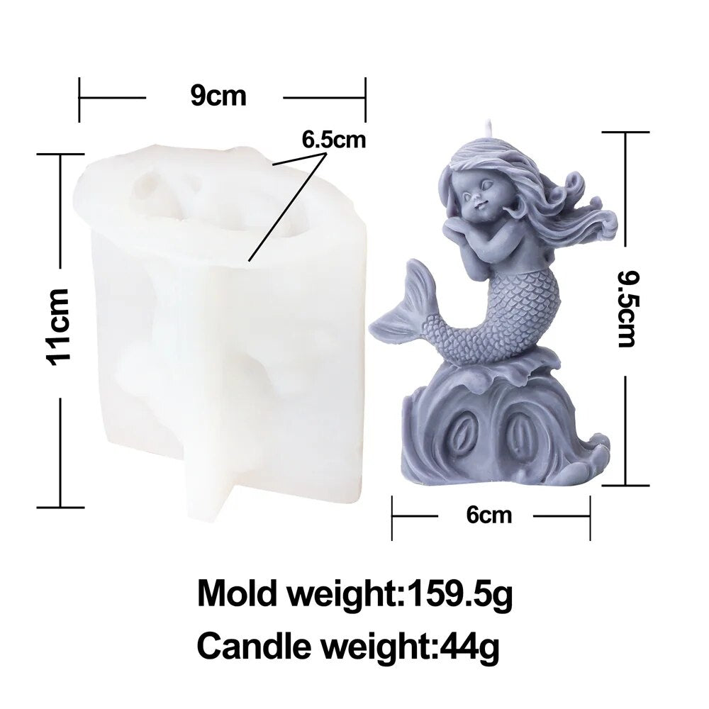 Mermaid Candle Mould