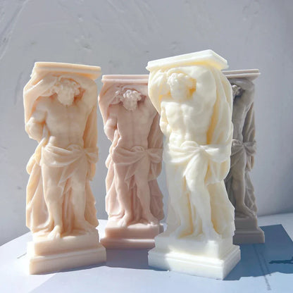 Atlant Statue Silicone Candle Mould