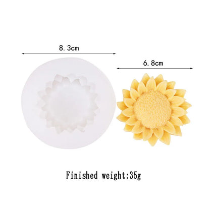Sunflower Candle Silicone Mould