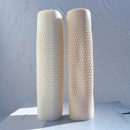 Geometric Raindrop Long Pillar Candle Mould