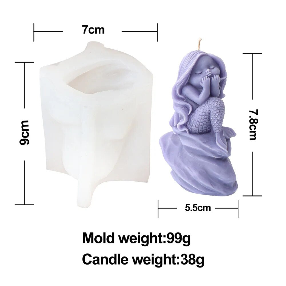 Mermaid Candle Mould