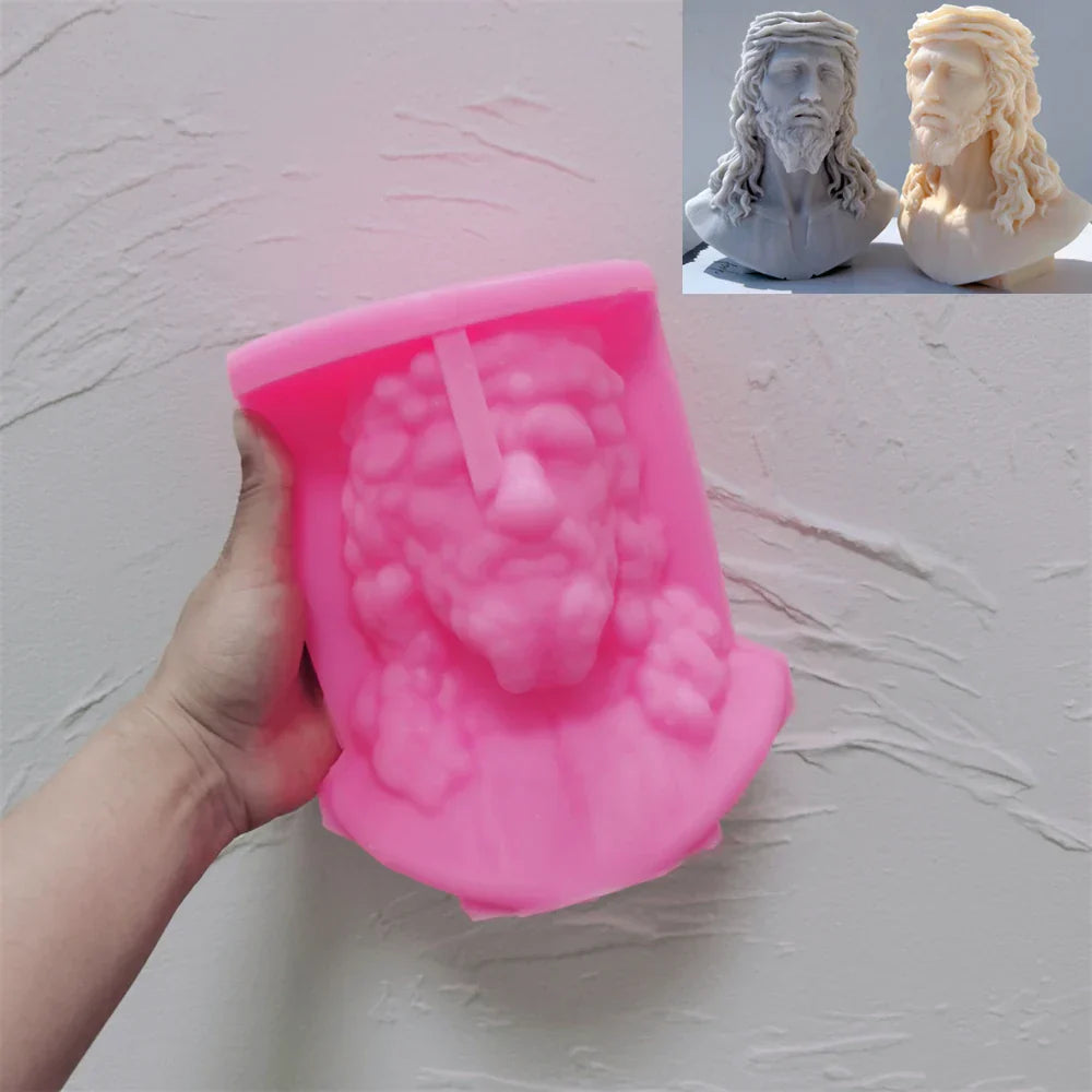 Unique Bust Sculpture Jesus Statue Silicone Mould