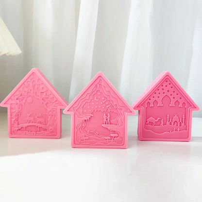 House Shape Silicone Candle Mould