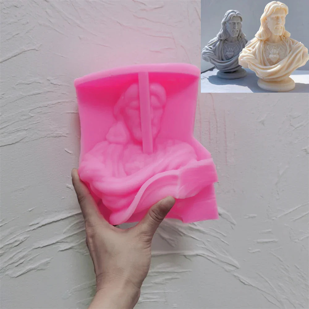 Jesus Sacred Heart Statue Silicone Mould