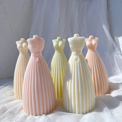 Wedding Dress Silicone Candle Mould