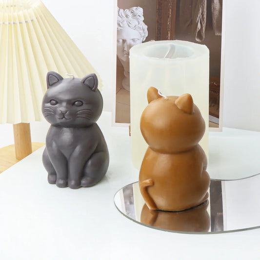 Maneki-Neko Luck Cat Candle Mould