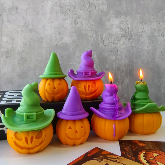 Halloween Witch Hat Pumpkin Silicone Mould