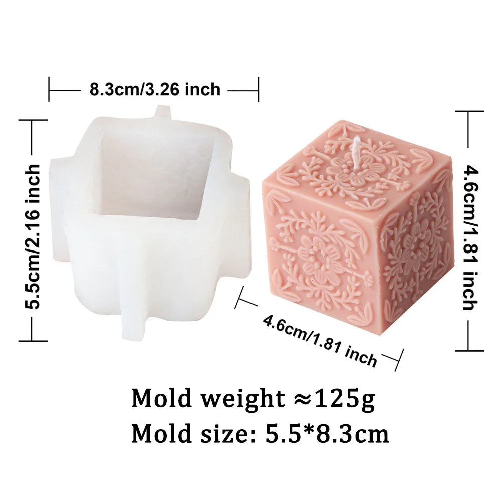 Square Totem Pattern Candle Mould for Home Decor