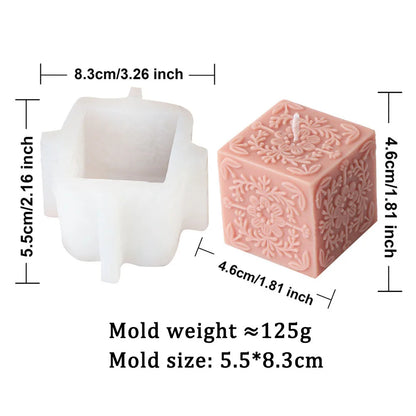 Square Totem Pattern Candle Mould for Home Decor