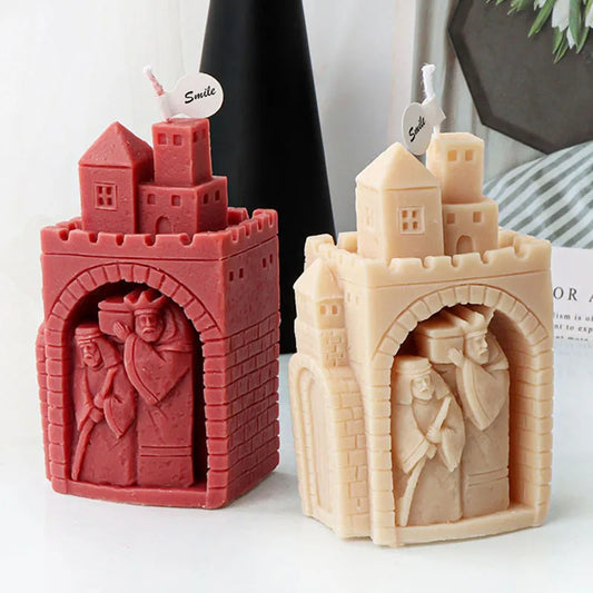 Vintage Castle Candle Silicone Mould