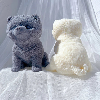 Pomeranian Dog Puppy Candle Mould