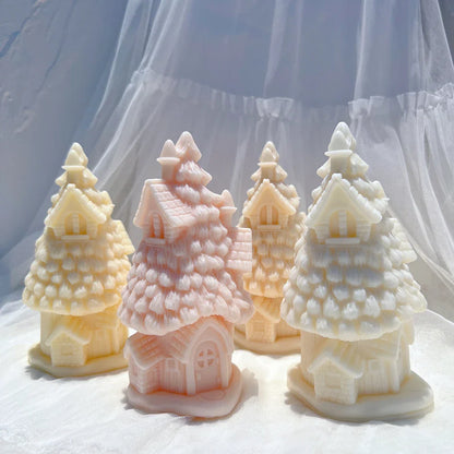 Christmas Grand Spruce Lodge Silicone Candle Mould