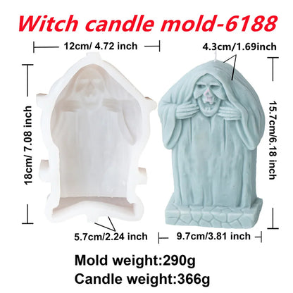 Strange Halloween Silicone Candle Mould