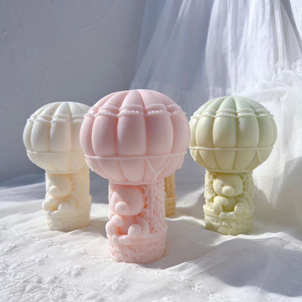 Teddy Bear in A Balloon Candle Mould