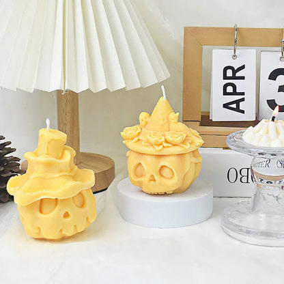 3D Evil Pumpkin Candle Mould