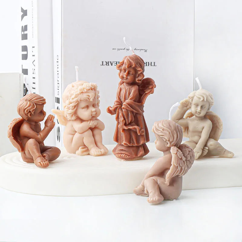 Cute Angel Theme Silicone Candle Mould