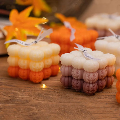 Skull Pumpkin Rubik's Cube Candle Mould